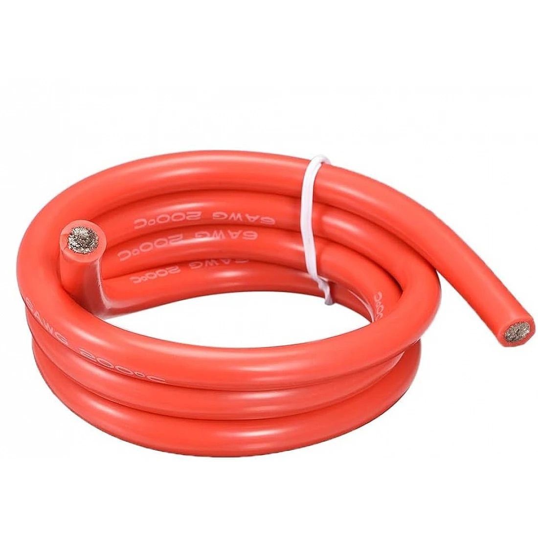 SILICON WIRE 6AWG RED